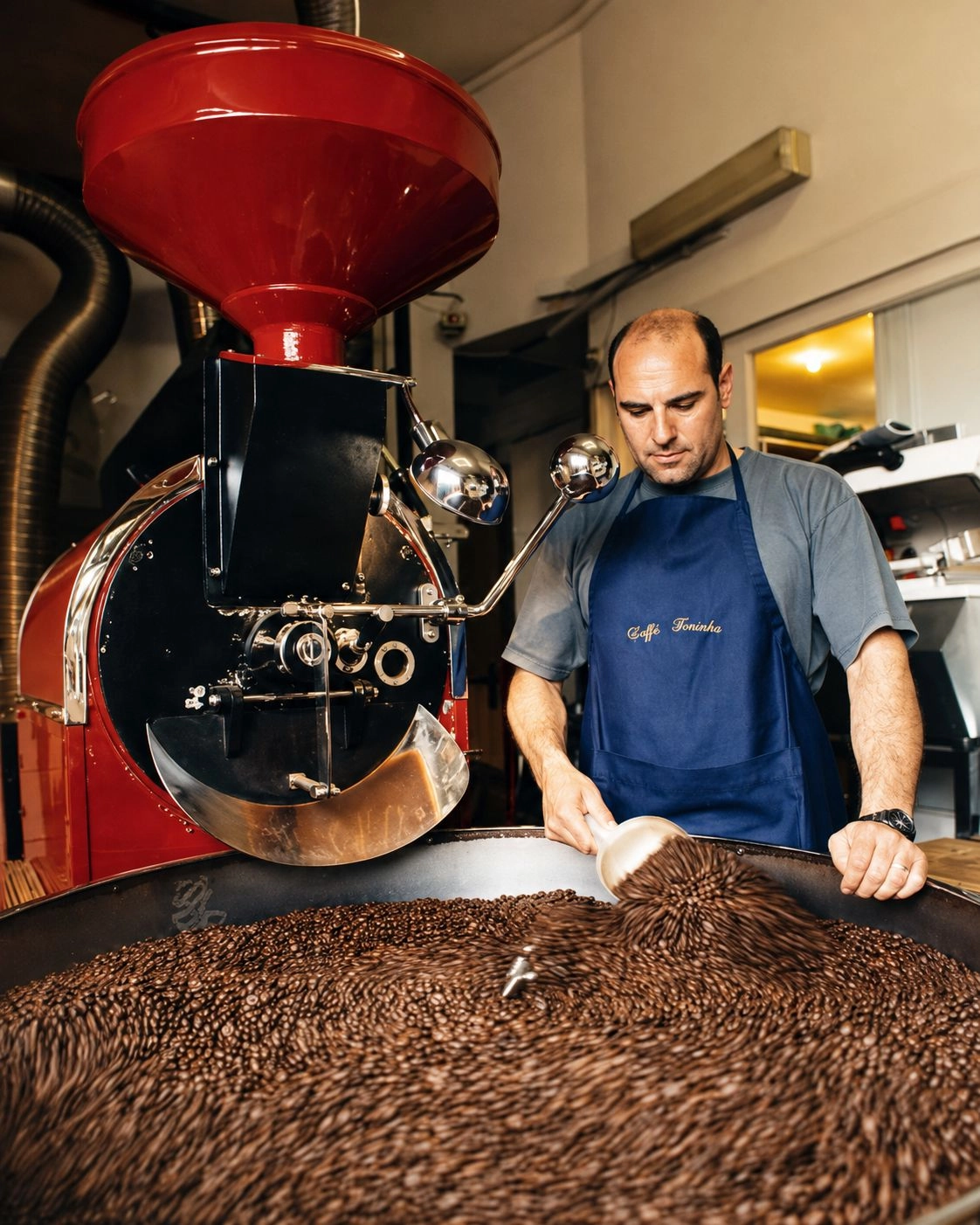 Il tostatore al lavoro